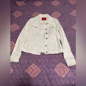 Guess white denim jacket